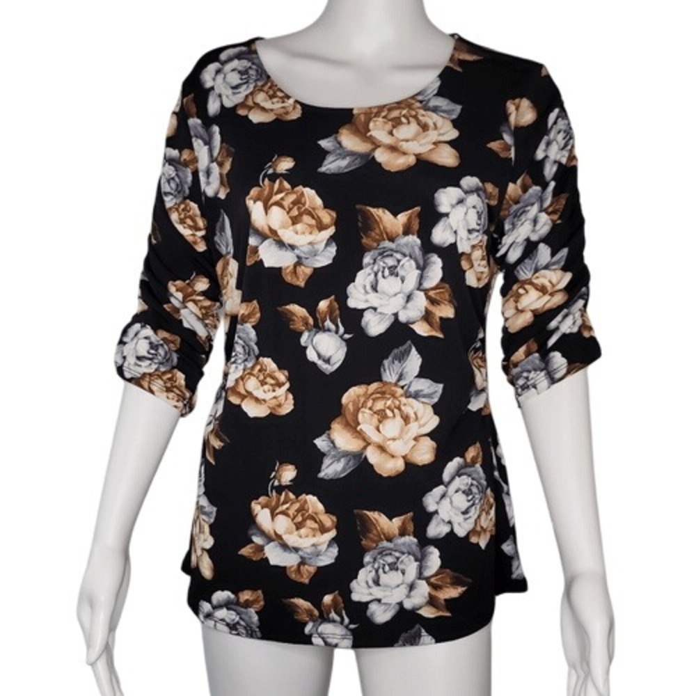 Premise Studio‎ Black Floral Blouse